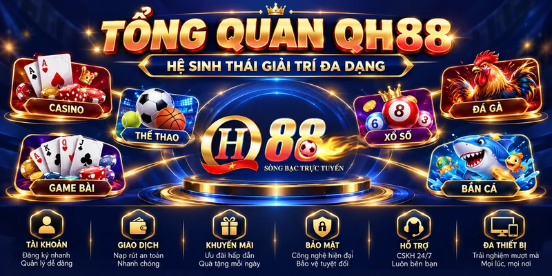 Tổng quan QH88 và hệ sinh thái giải trí đa dạng